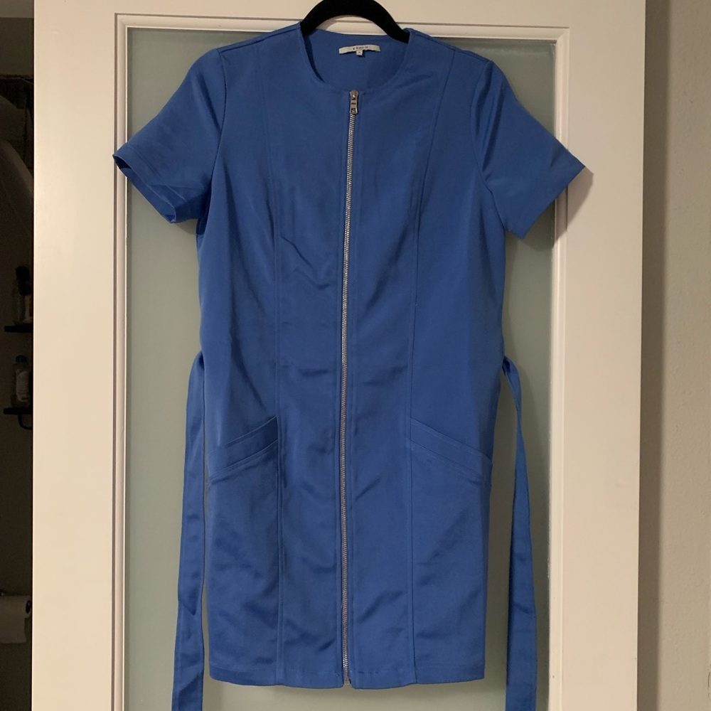Blue mini dress
